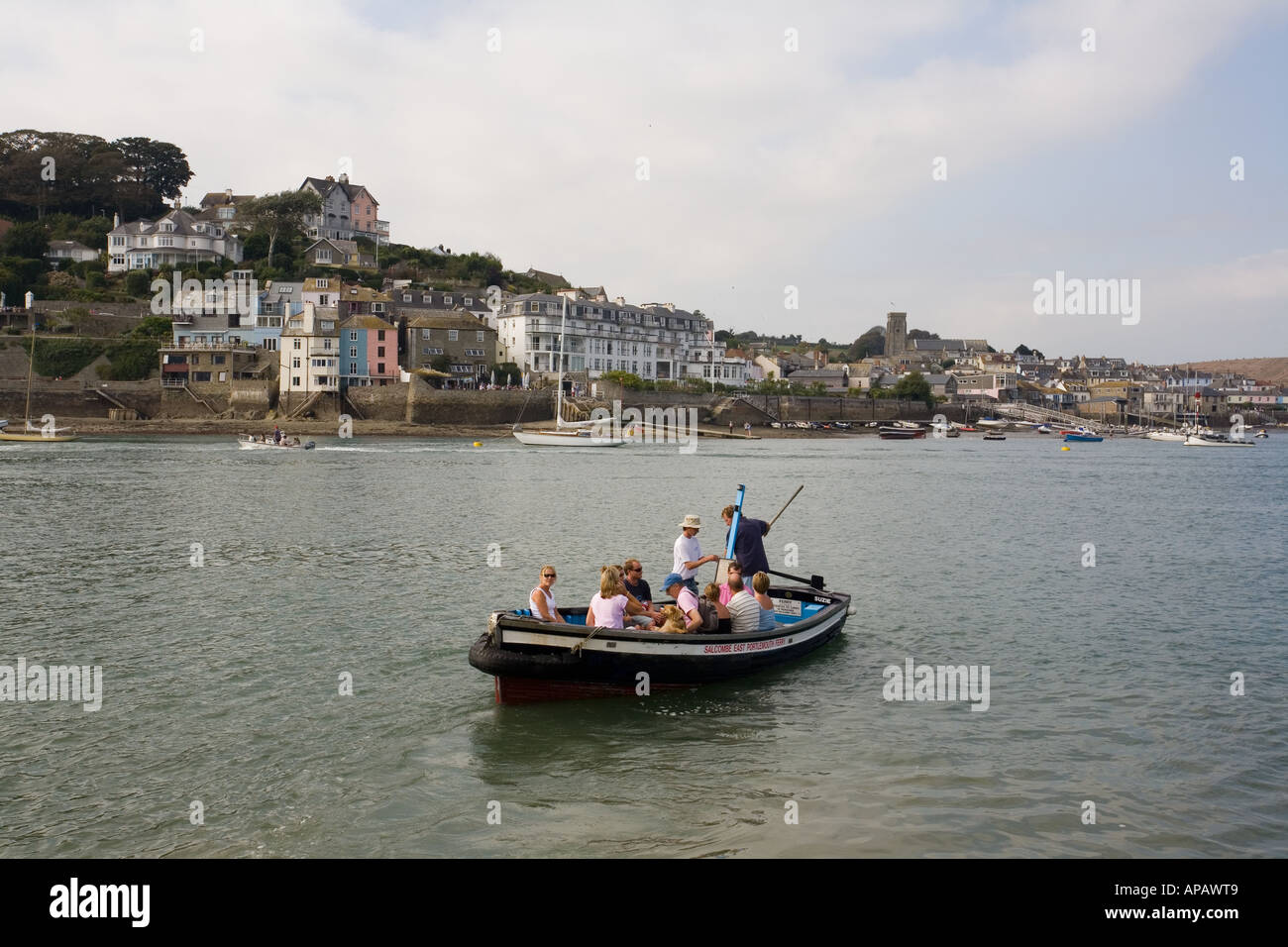 De Salcombe à East Portlerouth traversier de passagers, Salcombe, Devon, Angleterre, Royaume-Uni. Banque D'Images