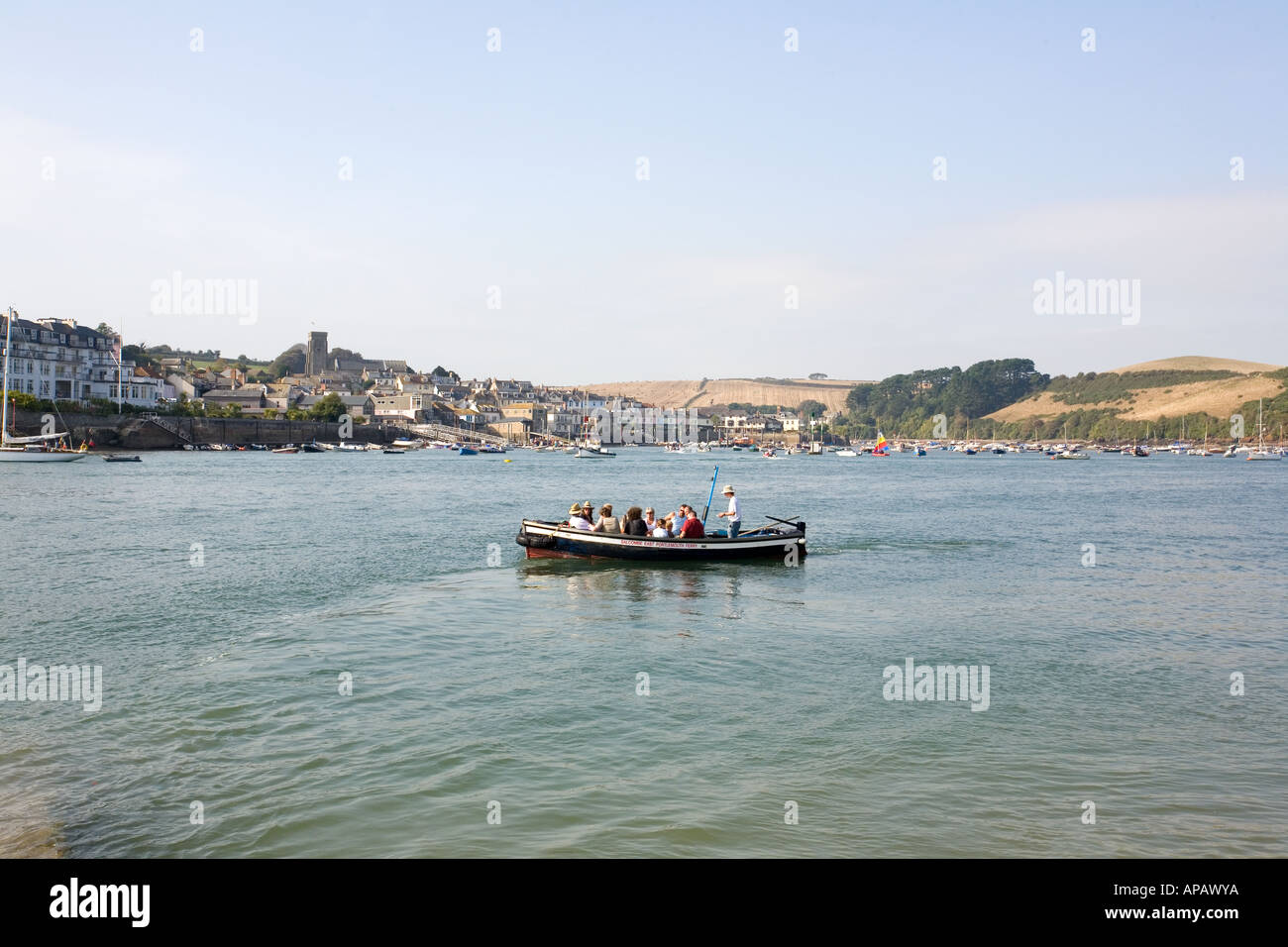 De Salcombe à East Portlerouth traversier de passagers, Salcombe, Devon, Angleterre, Royaume-Uni. Banque D'Images