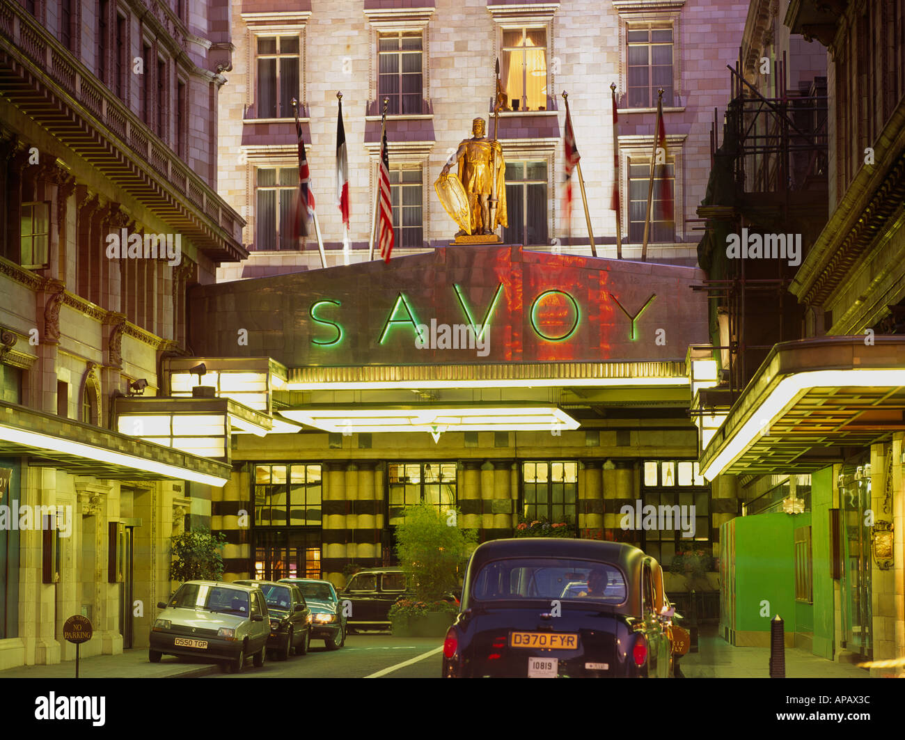 Le Savoy Hôtel The Strand Londres Royaume-Uni Banque D'Images
