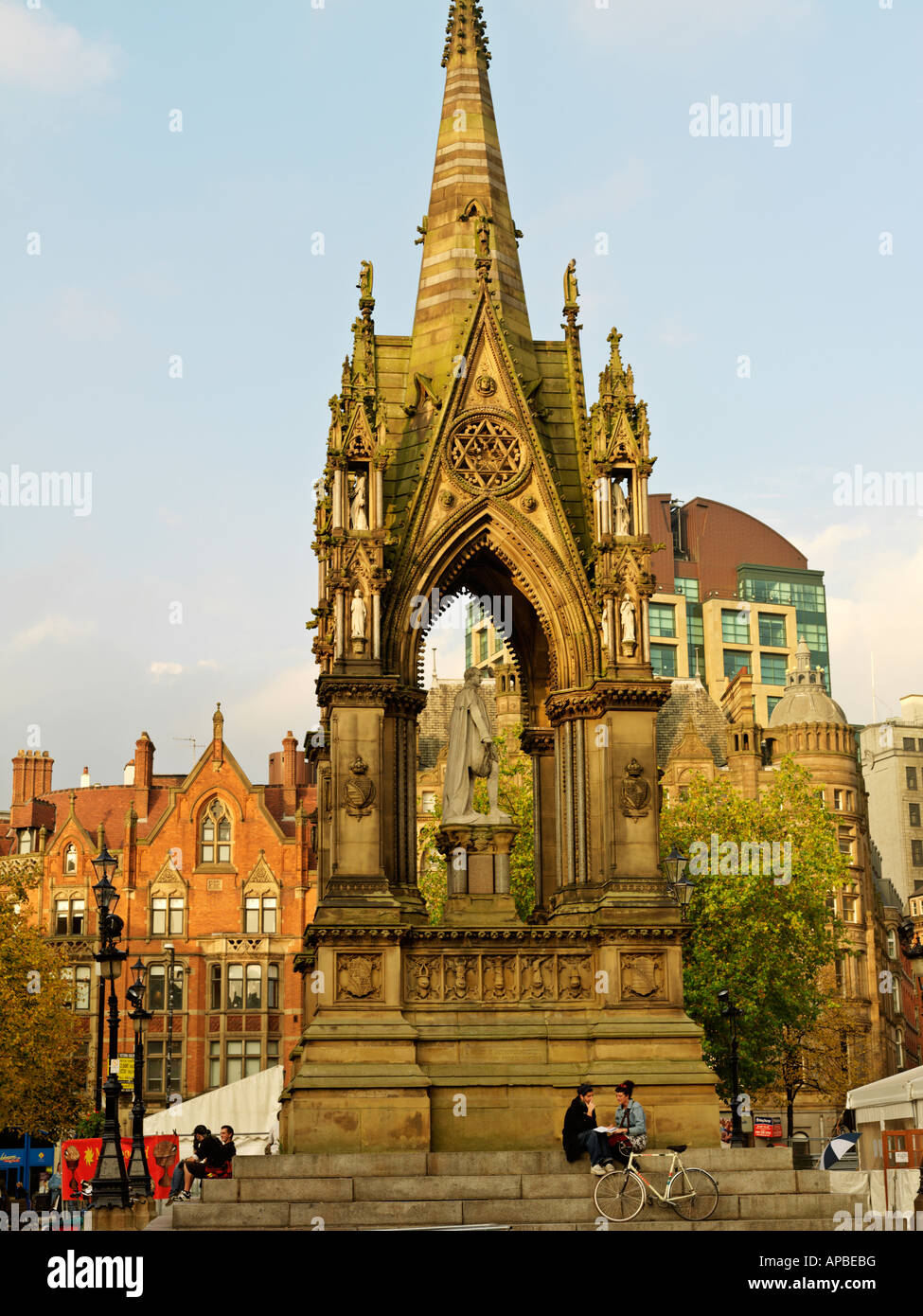 United kingdom Manchester Square Albert Albert Memorial par Thomas Worthington construit 1862 67 Banque D'Images
