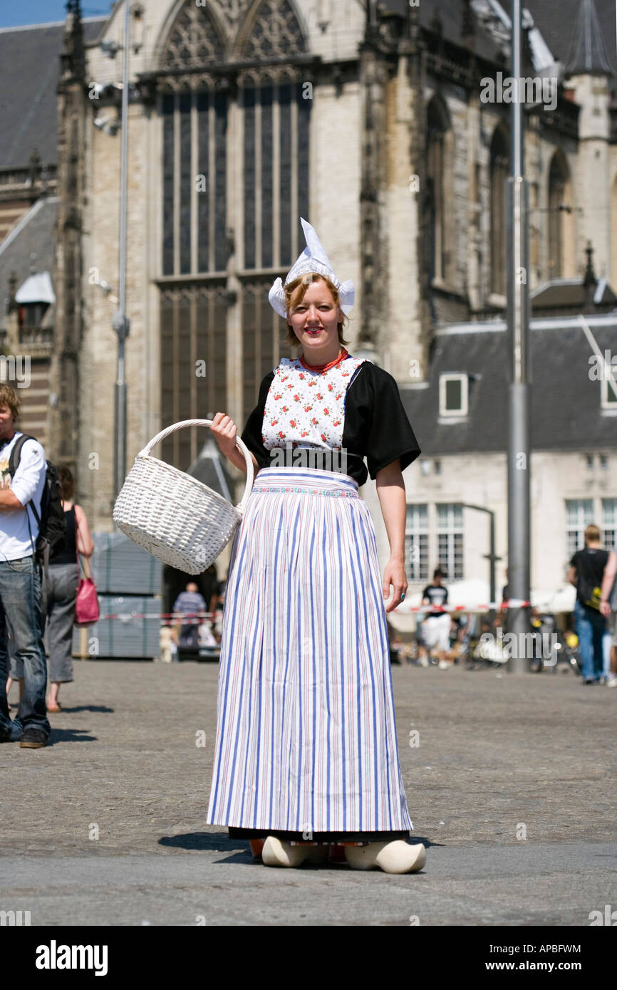 Costume traditionnel, Amsterdam, Pays-Bas Photo Stock - Alamy