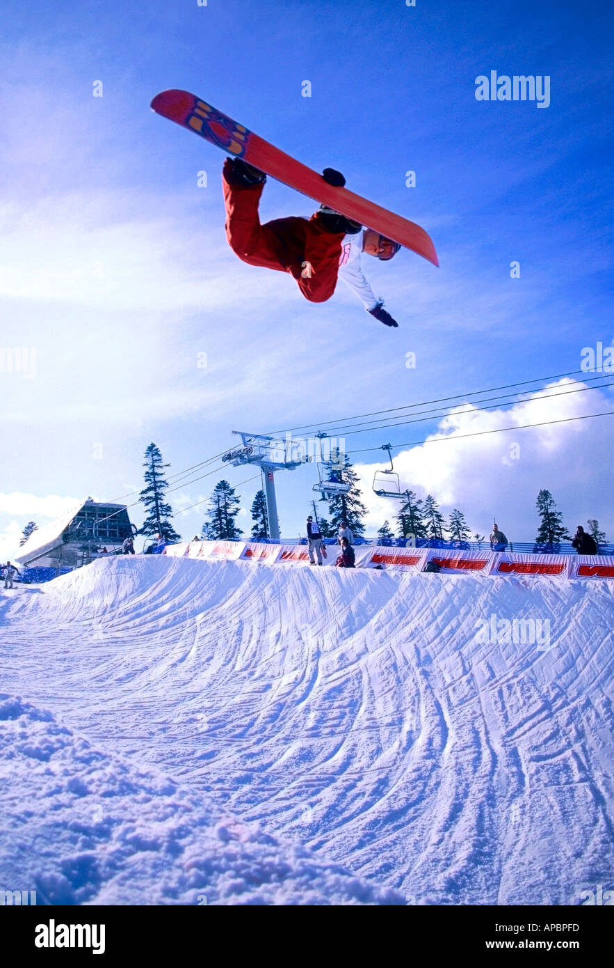 Top snowboarder norvégien Marius Sommer Banque D'Images