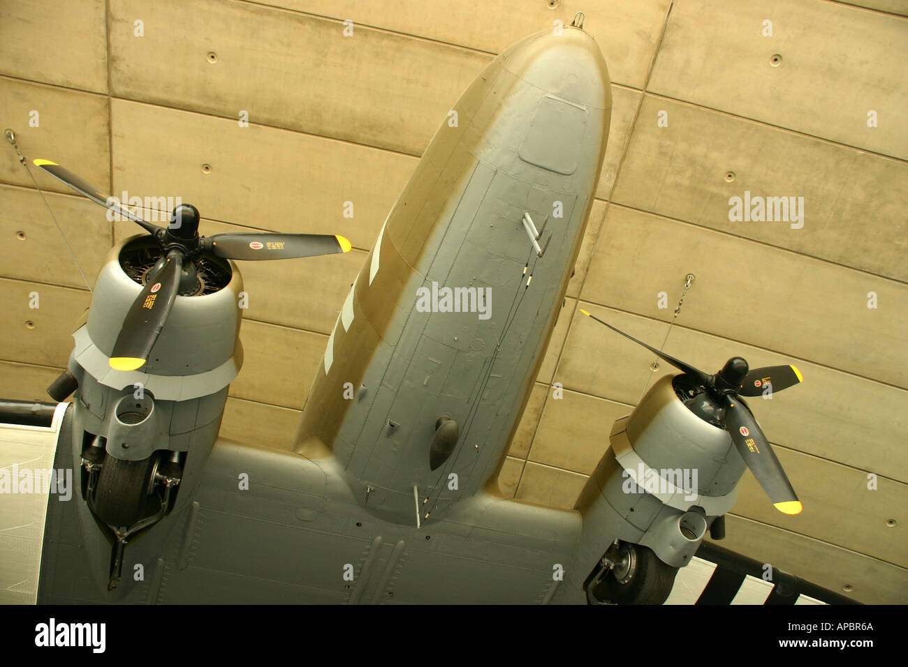 Transport Dakota à l'Imperial War Museum Duxford Banque D'Images