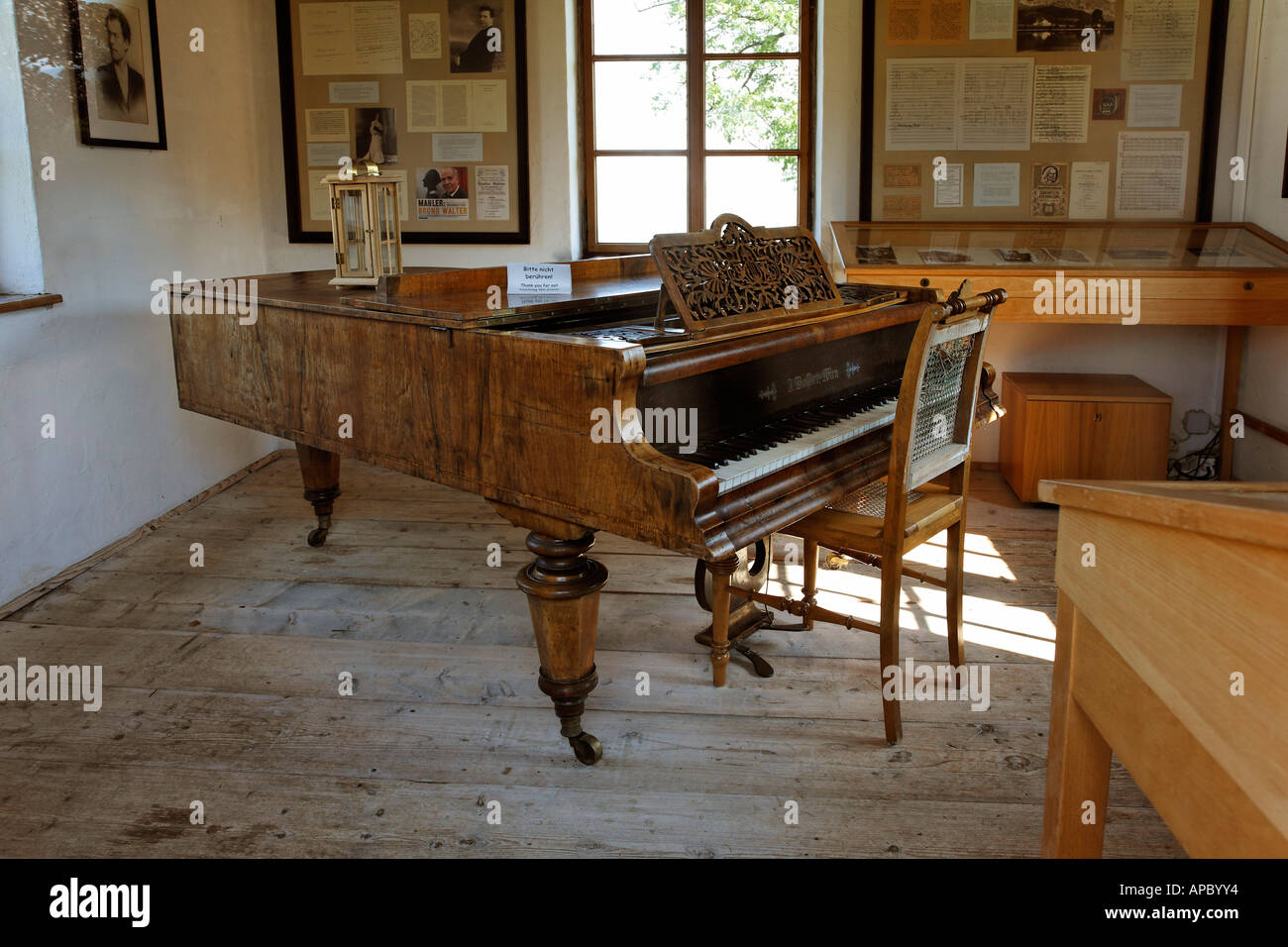 Gustav Mahler chambre à Steinbach au lac Attersee, Salzkammergut, Autriche Banque D'Images