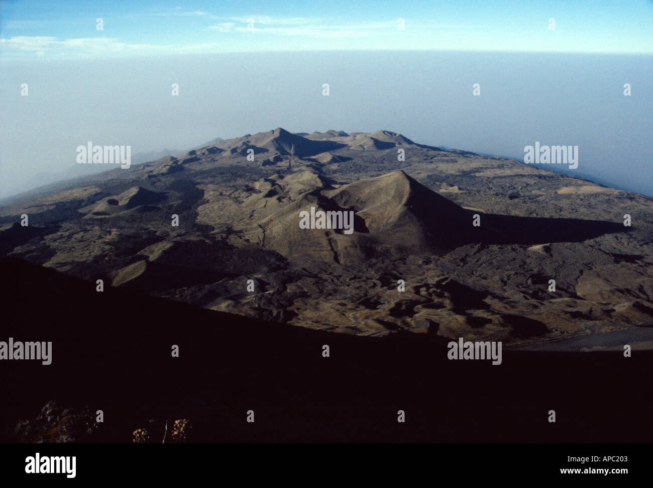 Vue du sommet du Mont Cameroun altitude 3867 m l'Afrique Cameroun Banque D'Images