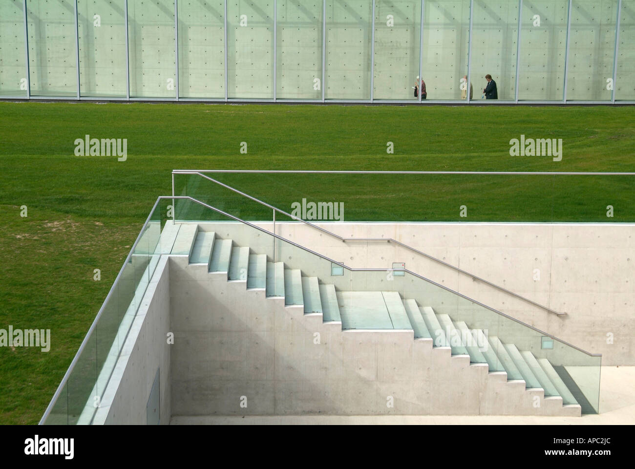 Fondation Musée Langen (architecte Tadao Ando), Neuss, Allemagne Banque D'Images