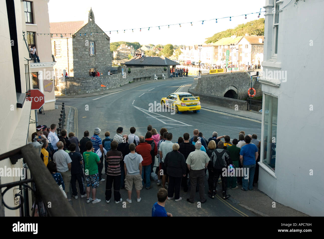 Le Manx rallye automobile à Castletown Banque D'Images