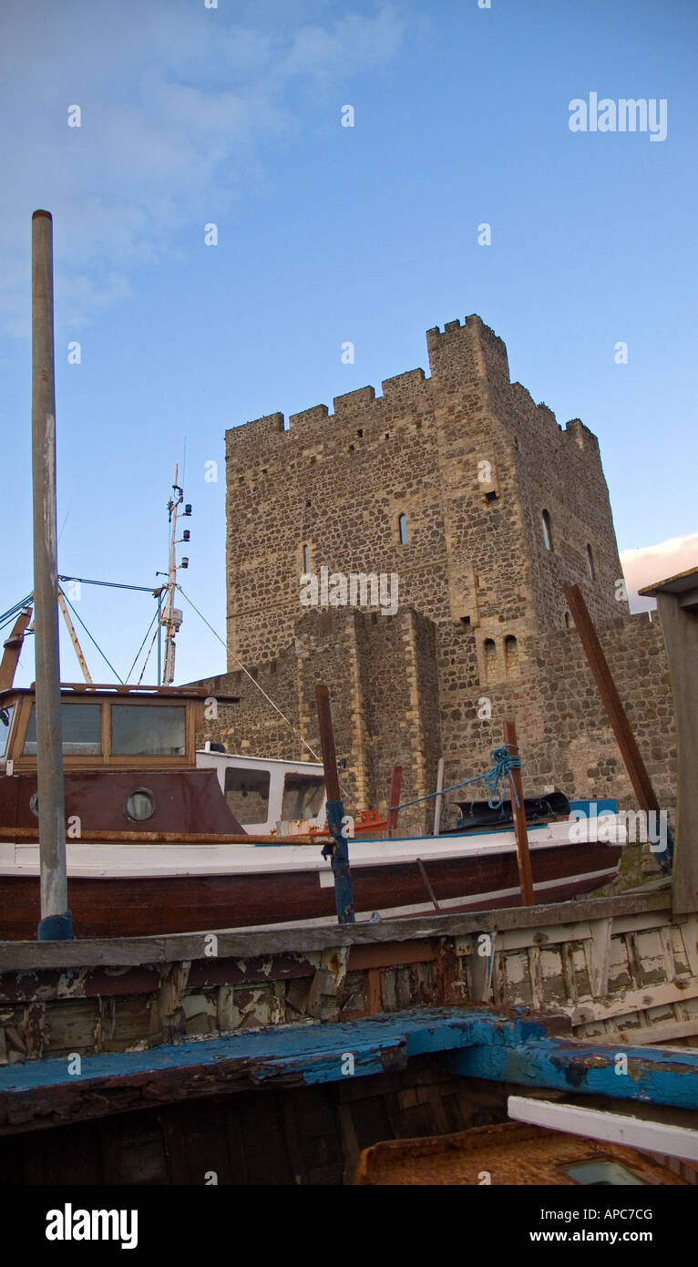 Carrickfergus Castle, comté d'Antrim, en Irlande du Nord Banque D'Images