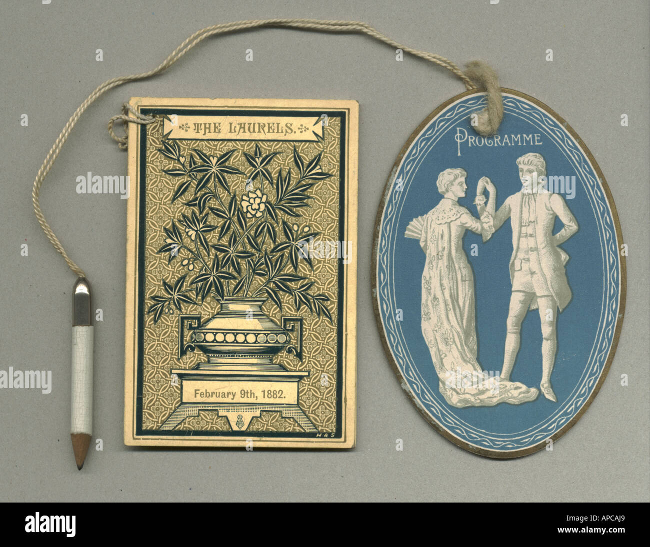 Cartes 1882 Danse Banque D'Images