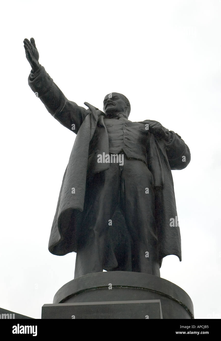 Statue de Lénine à l'extérieur de la gare de Finlande à Saint-Pétersbourg en Russie Banque D'Images