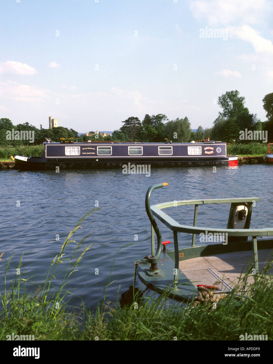 Péniche, Frampton sur Severn, Gloucester et canal de la netteté, Severn Vale, Gloucestershire, Cotswolds, en Angleterre, Royaume-Uni, Europe Banque D'Images