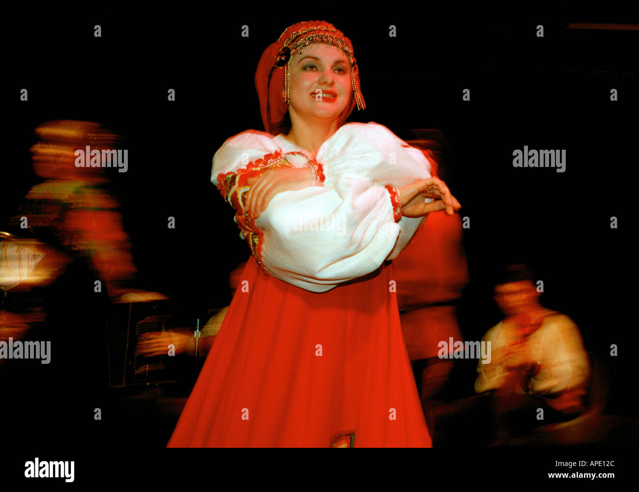 Danse traditionnelle russe, Saint-Pétersbourg, Russie Banque D'Images