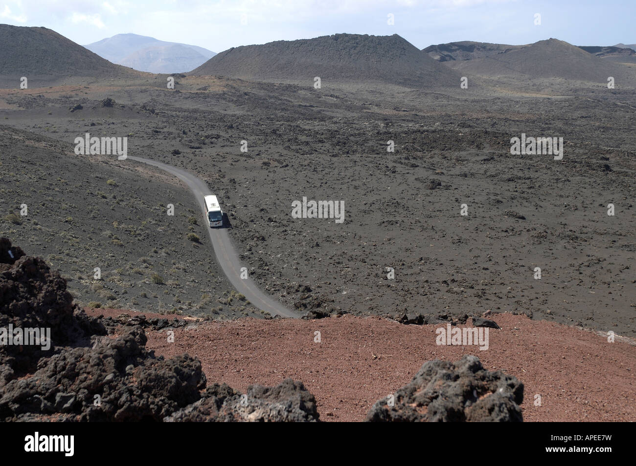 Le Parc National de Timanfaya en Lazarote Banque D'Images