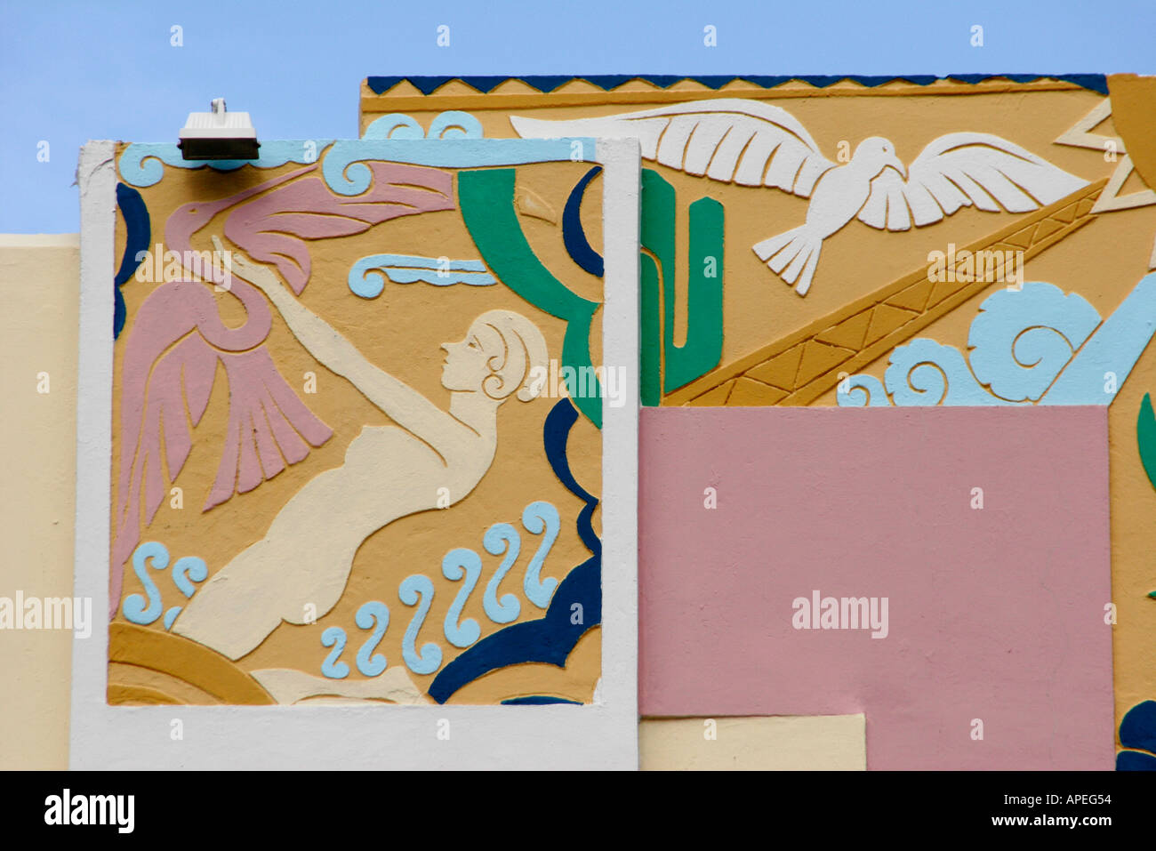 Miami Beach Florida,South Beach,Ocean Drive,Ocean Water Five,hôtels d'hôtel motels inn motels,détails architecturaux,visite touristique des visiteurs Banque D'Images