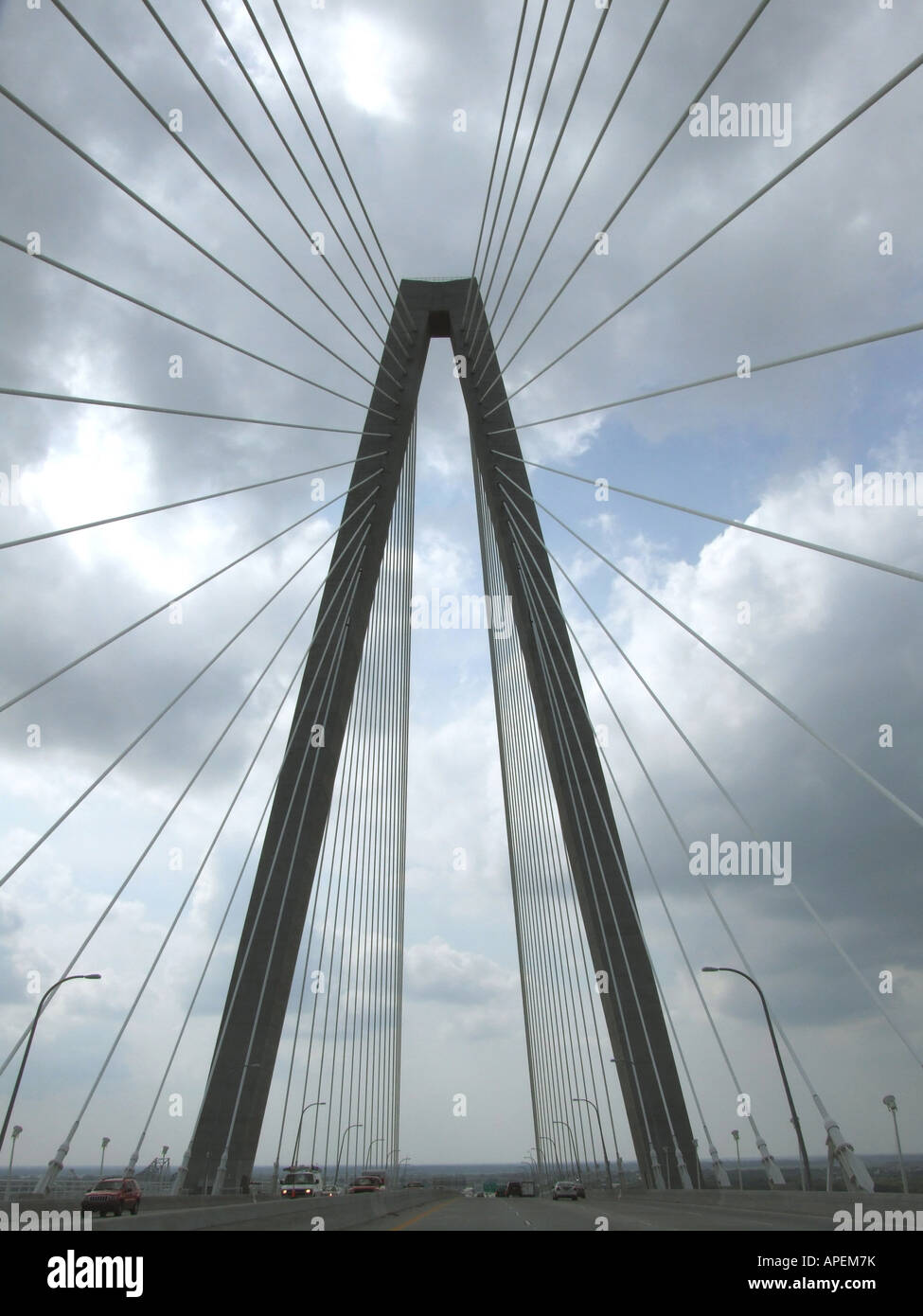 Ravenel bridge à Charleston, SC. USA. Banque D'Images