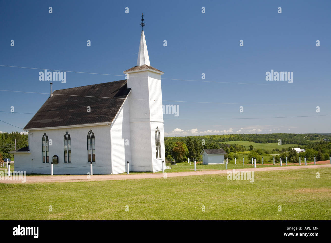 Église presbytérienne, Churchill, Prince Edward Island, Canada Banque D'Images