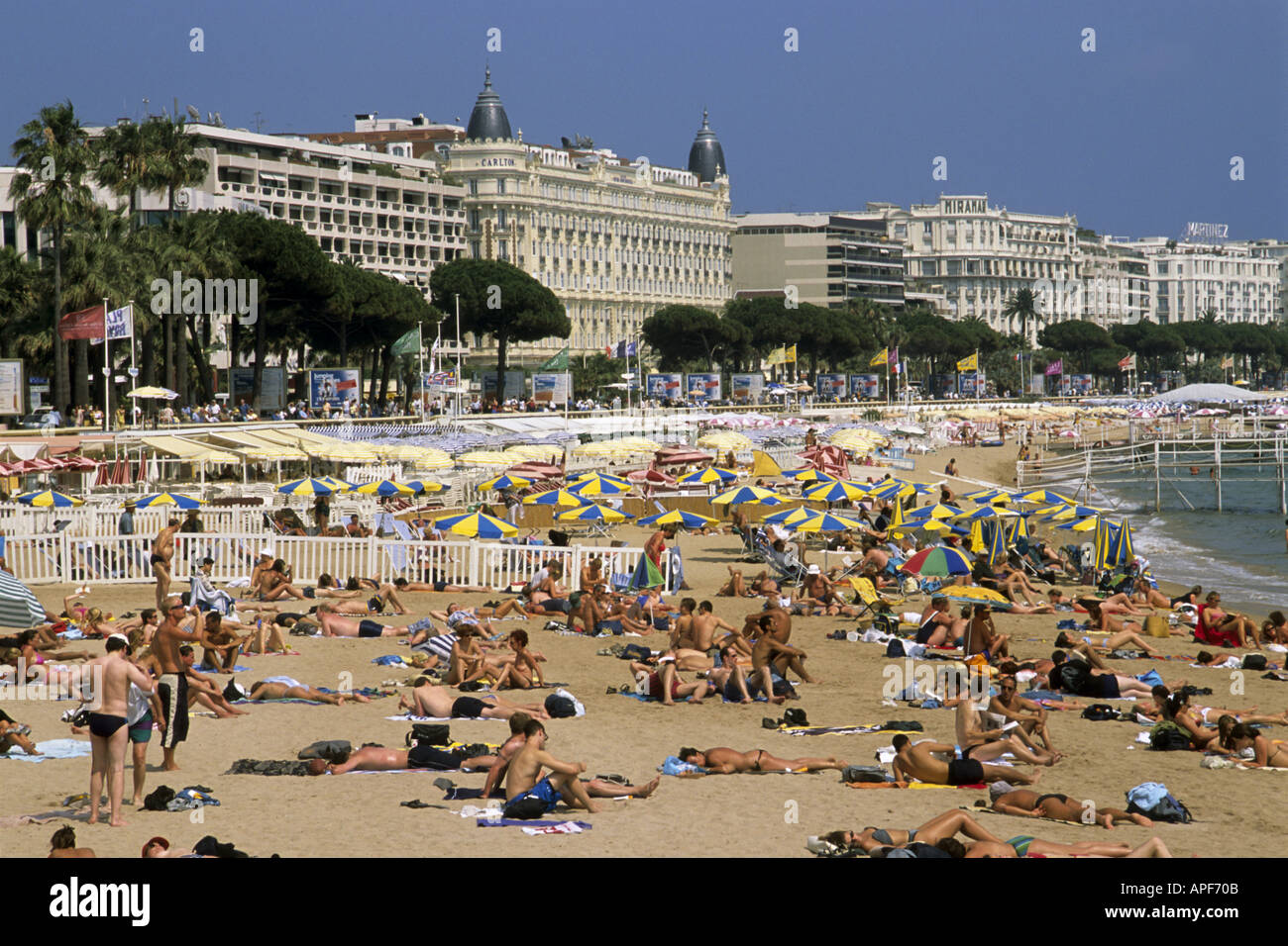 France Cannes Beach Banque D'Images