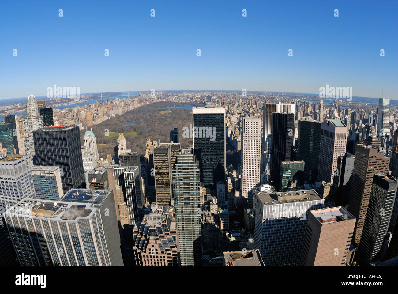 Toits de New York Banque D'Images