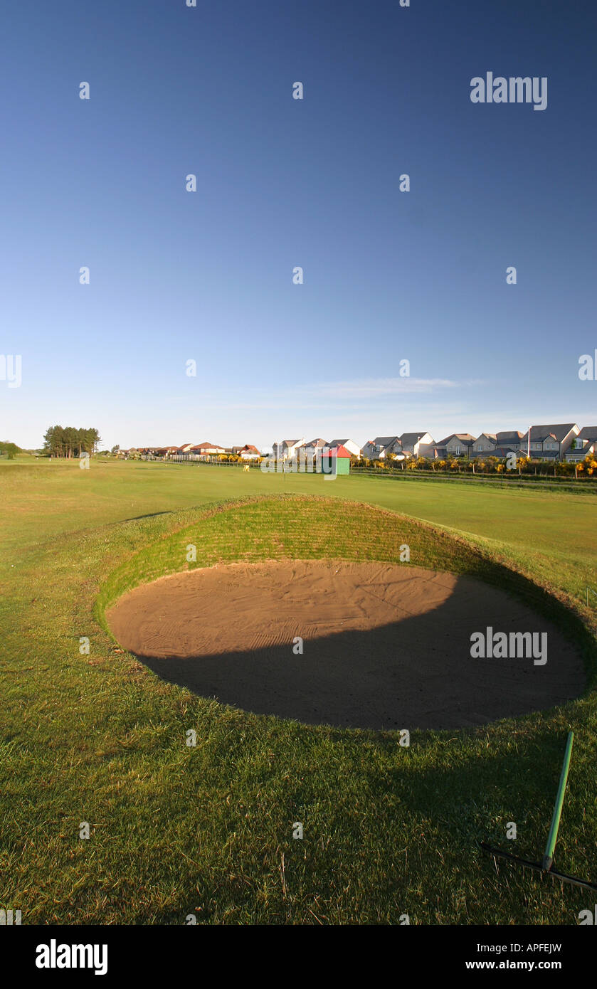Cours de Burnside Carnoustie golf Links 2ème trou Ecosse Banque D'Images