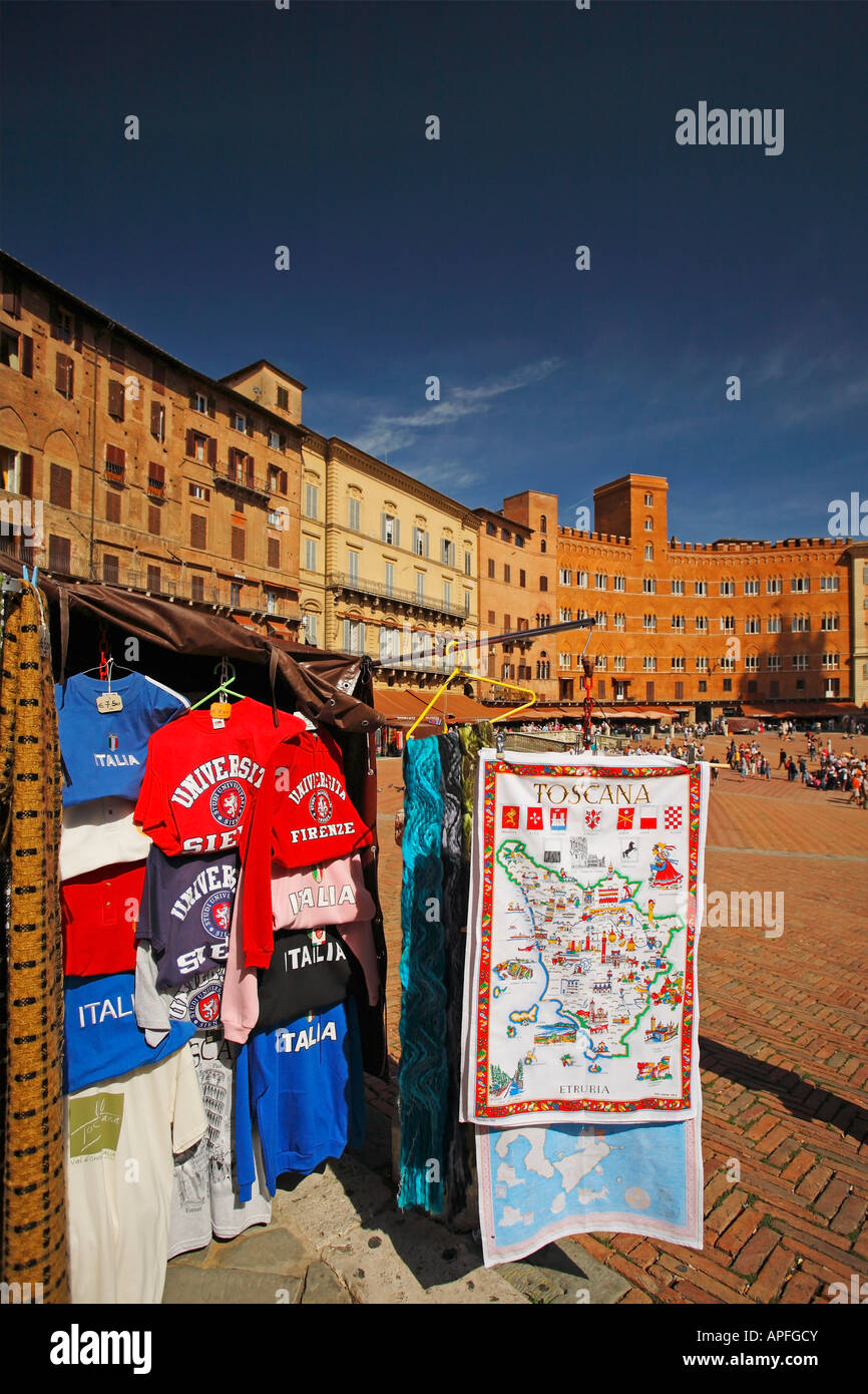 Piazza del Campo, Sienne, Toscane, Italie Banque D'Images