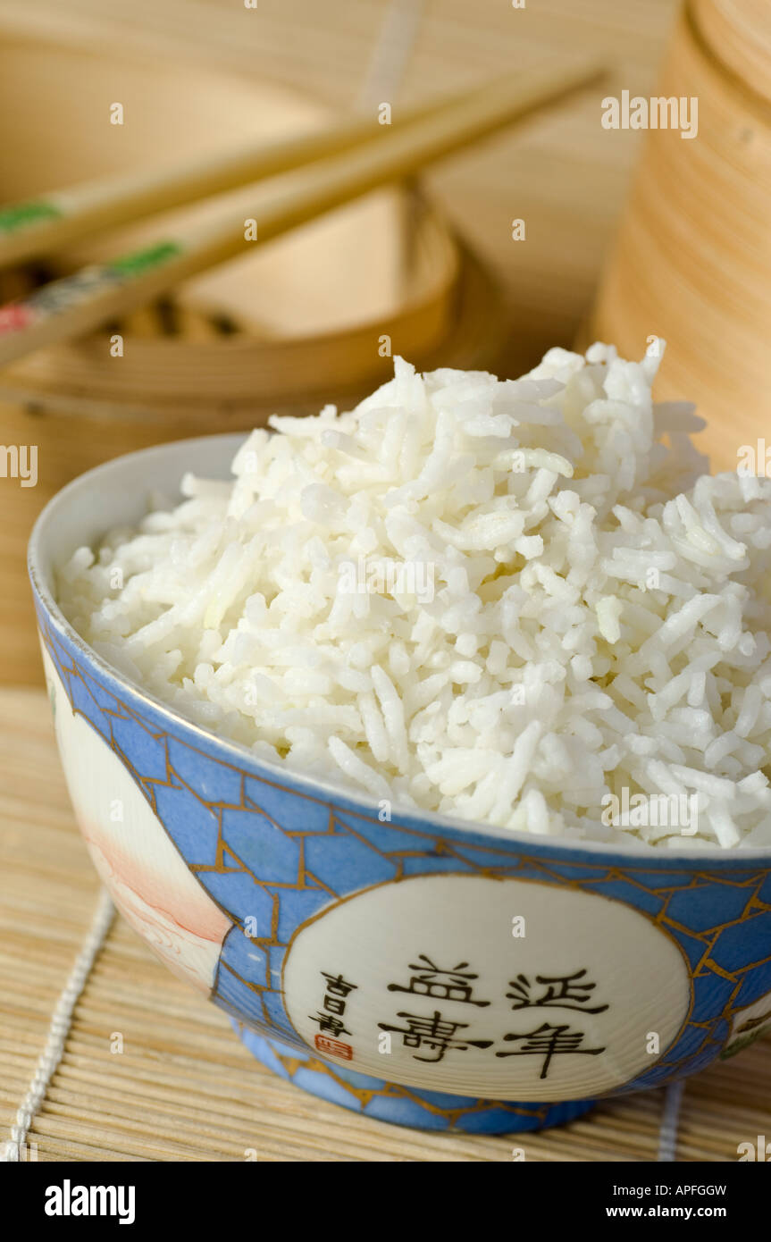 Bol de riz en chinois Banque D'Images