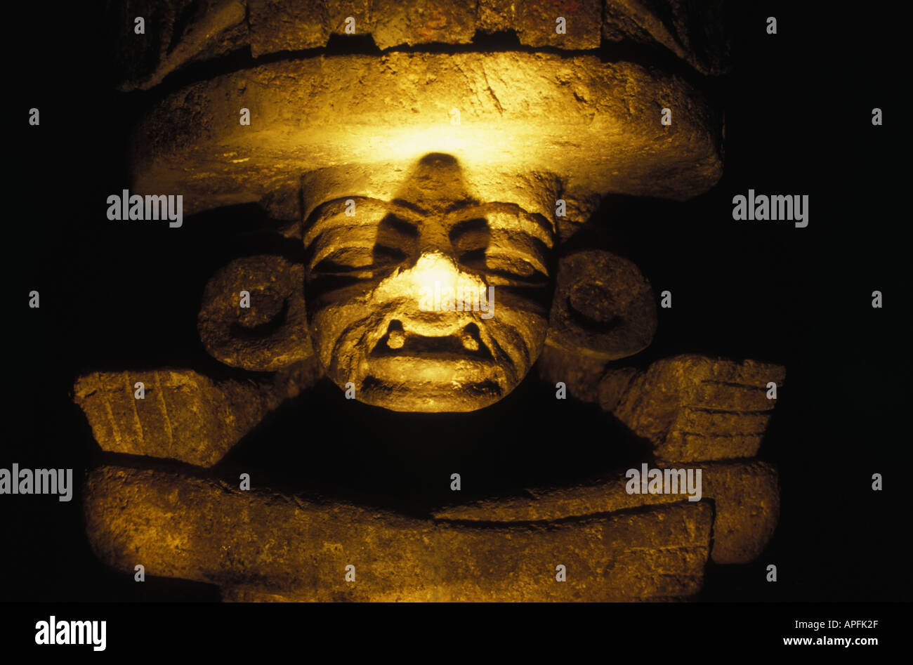 Dans la sculpture aztèque à Teotihuacan Musée Photo Stock - Alamy