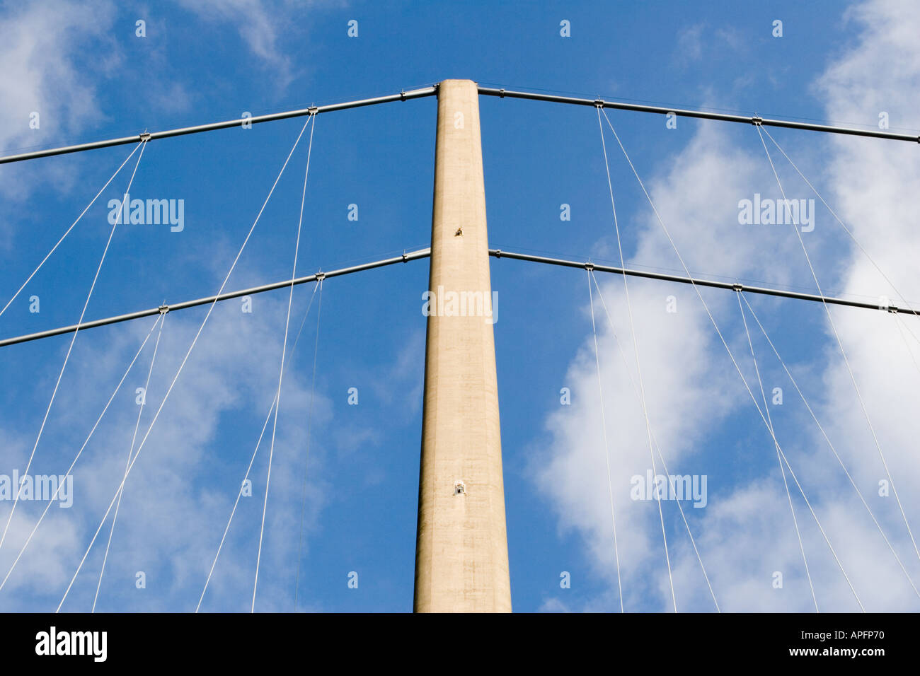 Le Humber Bridge Abstract Banque D'Images