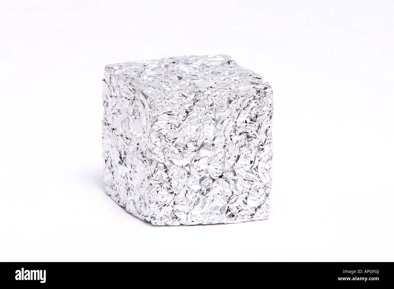 Cube d'aluminium Banque D'Images