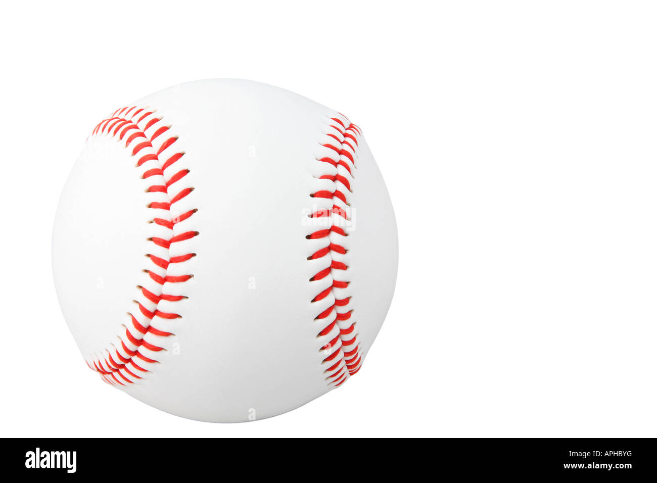 Nouvelle marque de baseball américain sans rayures isolated on white with clipping path Banque D'Images