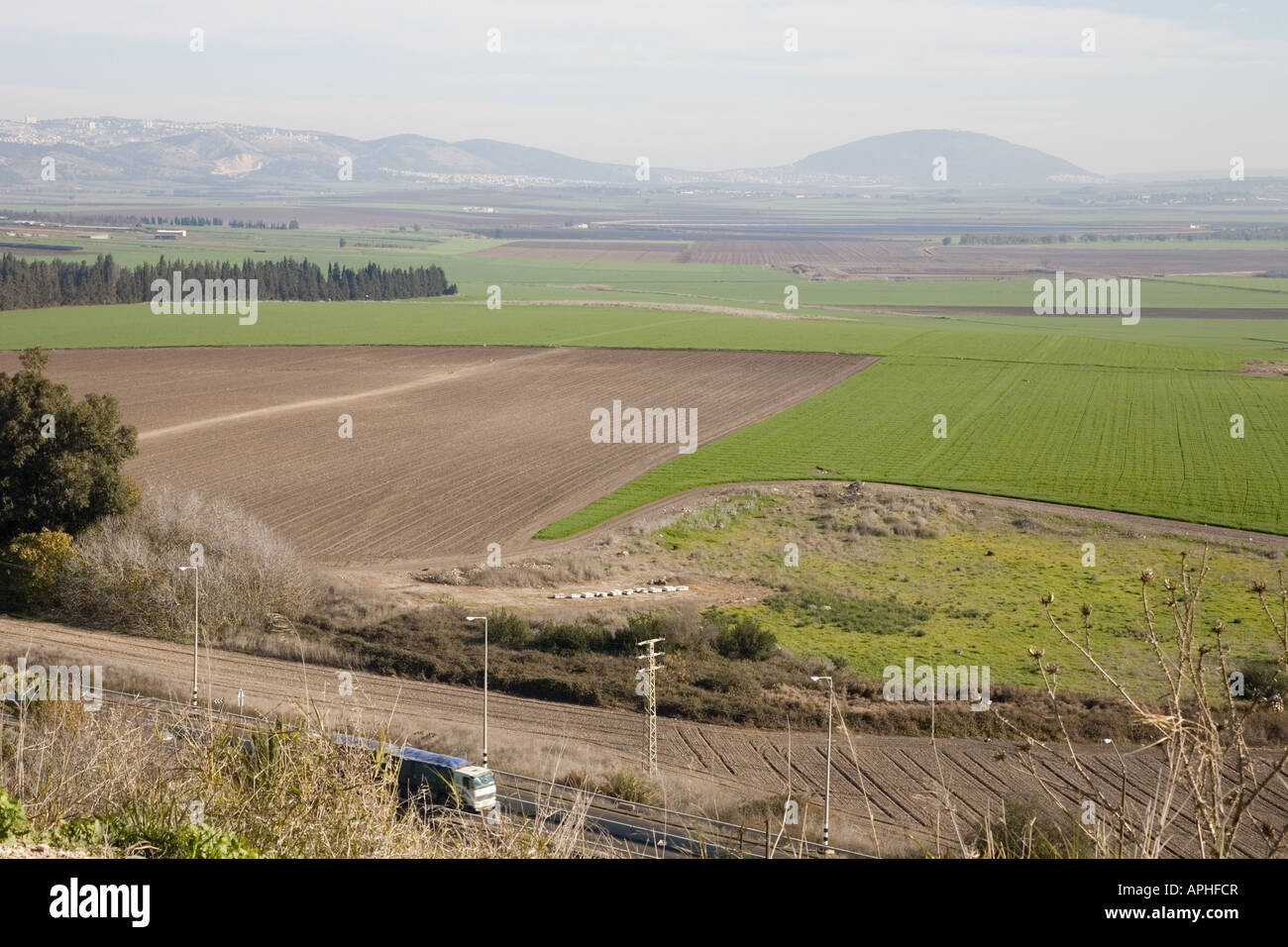 Stock photo de la vallée de Jezréel le nord d'Israël Banque D'Images