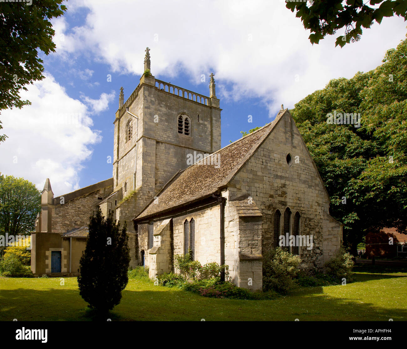 Le centre-ville de Gloucester gloucestershire midlands angleterre st mary de lode church Banque D'Images