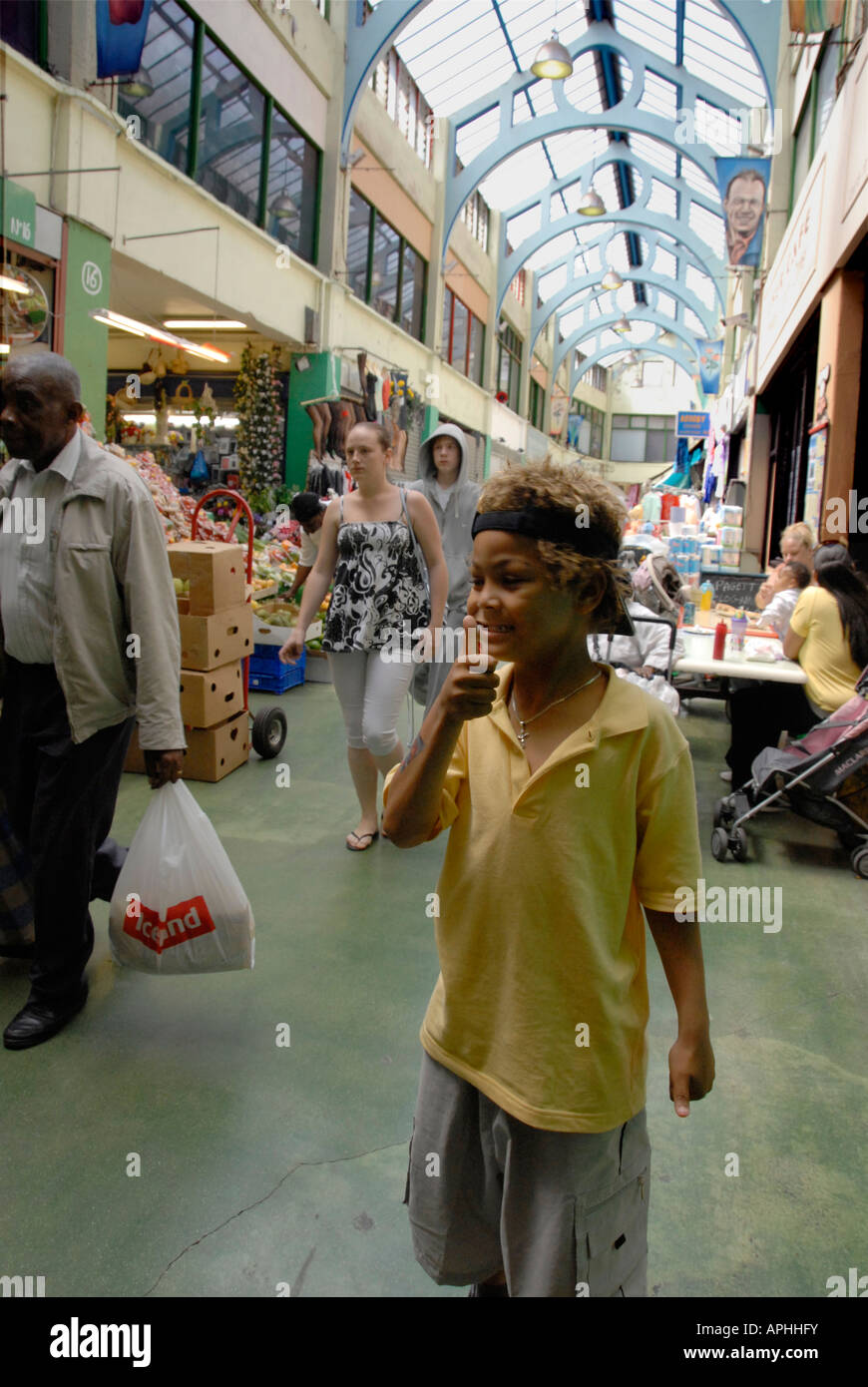 Archade Marché de Brixton dans le sud de Londres Banque D'Images