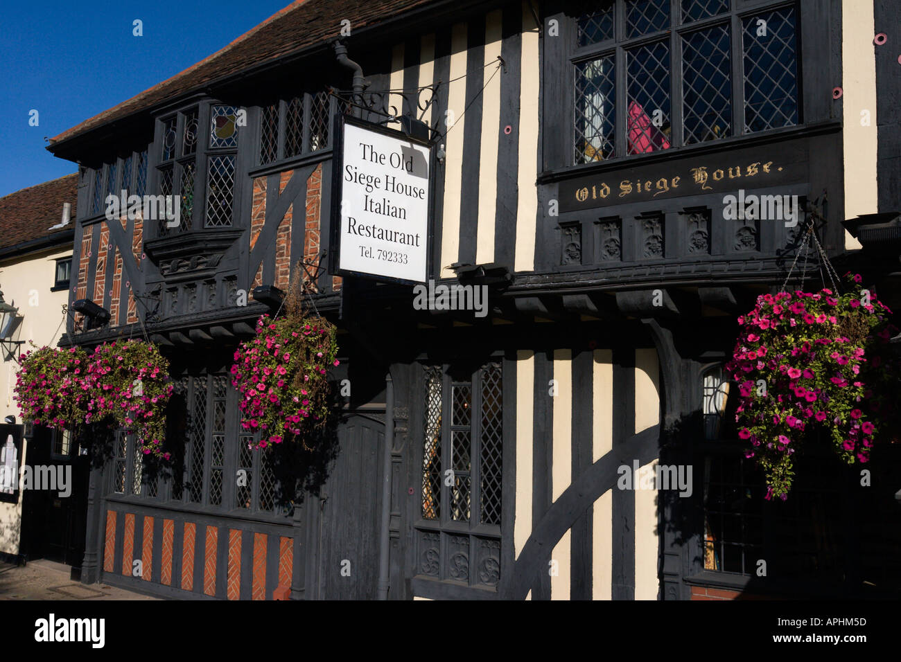 L'ancien siège Chambre à Colchester, la plus ancienne ville inscrite en Grande Bretagne, est maintenant un restaurant. Banque D'Images