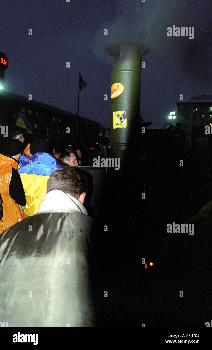 Révolution Orange, Nezaleznosty Maydan, Iouchtchenko, l'Ukraine, l'Ukraine, Kiev, Kiev, 2004, Timoshenko, Ianoukovitch, la démocratie cook Banque D'Images