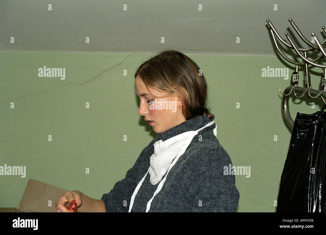 Révolution Orange, Nezaleznosty Maydan, Iouchtchenko, l'Ukraine, l'Ukraine, Kiev, Kiev, 2004, Timoshenko, Ianoukovitch, fille de la démocratie Banque D'Images