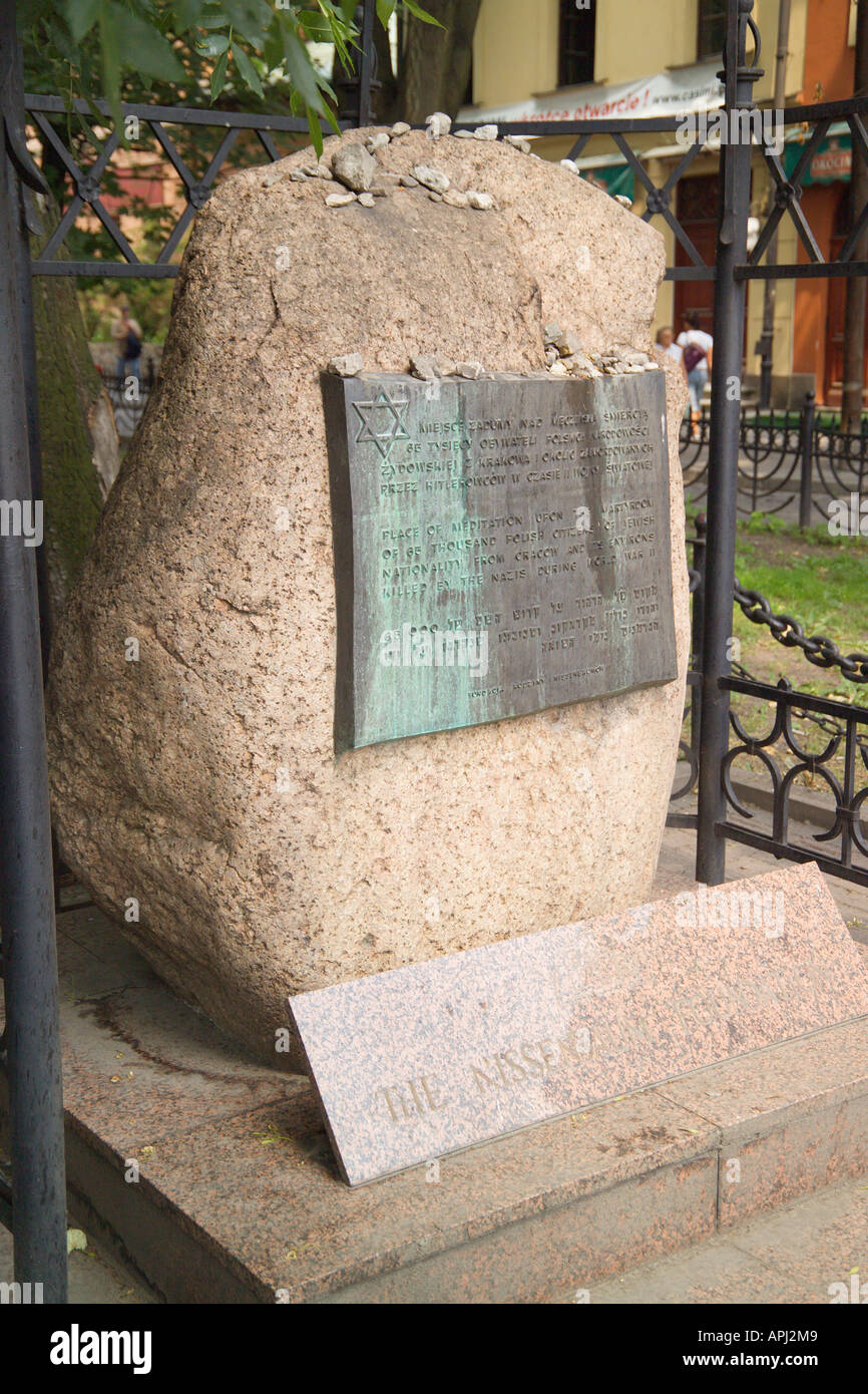 La Fondation Nissenbaum memorial Kazimierz Krakow Pologne Banque D'Images