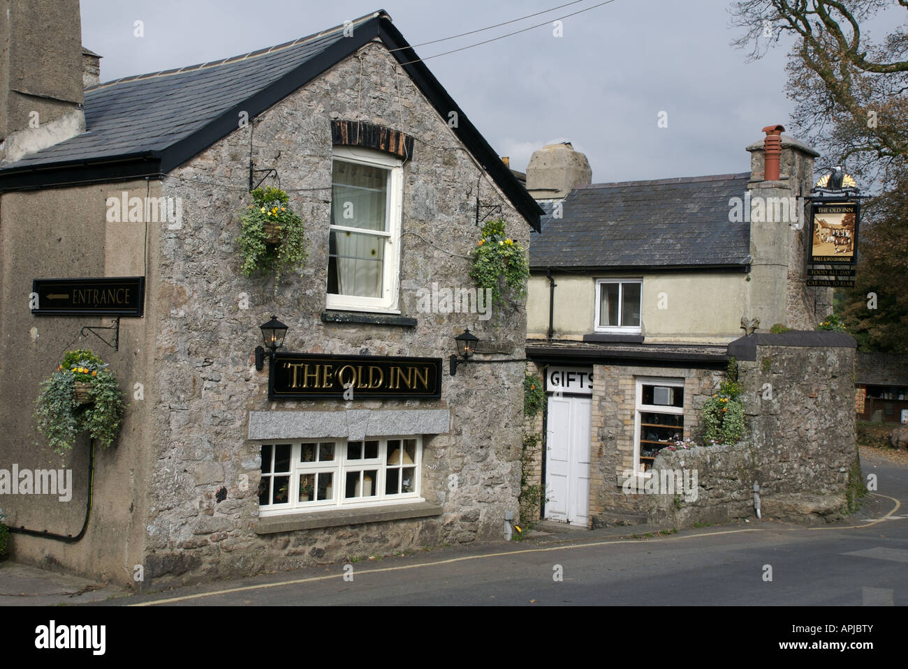 La Vieille Auberge à Widecombe-dans-la-lande, Devon Banque D'Images