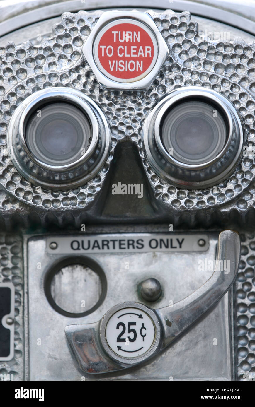 Bouton de réglage de l'oculaire et de l'afficheur binoculaire Banque D'Images