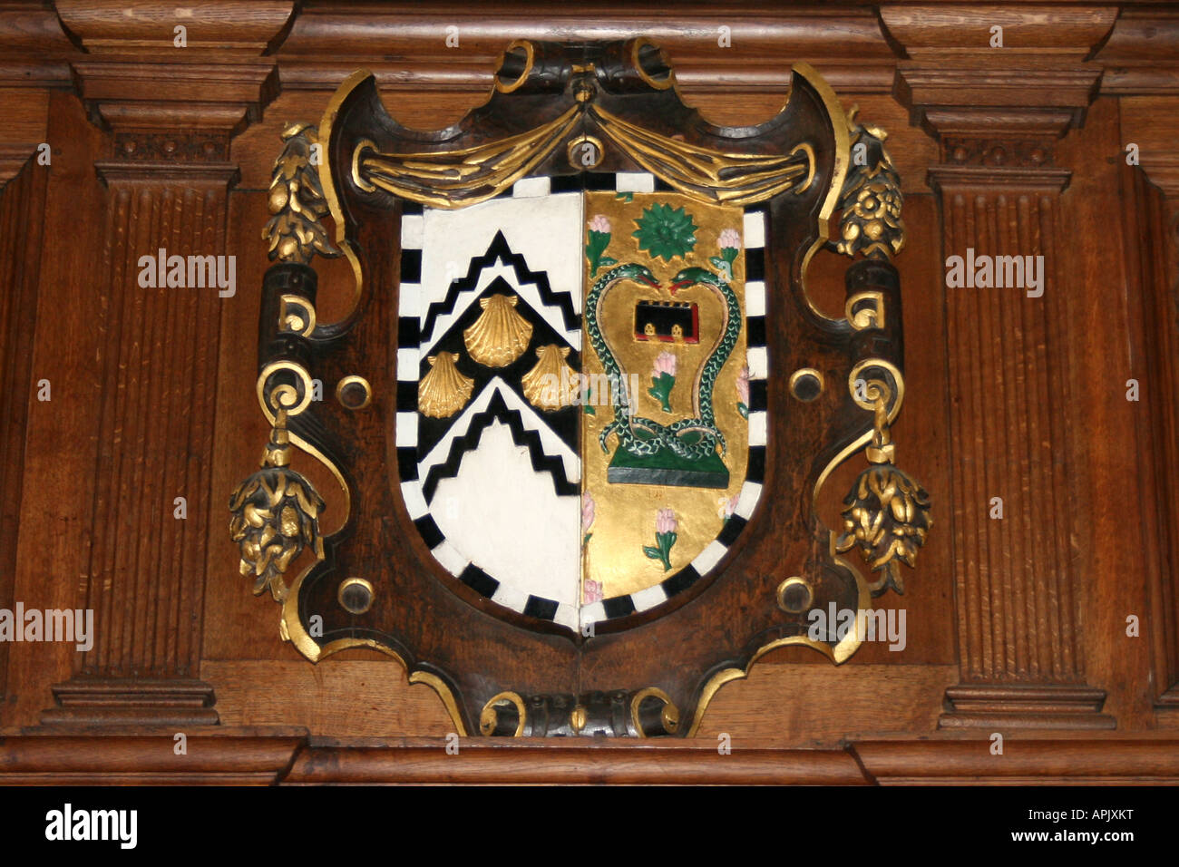 Gonville et Caius College Crest Banque D'Images