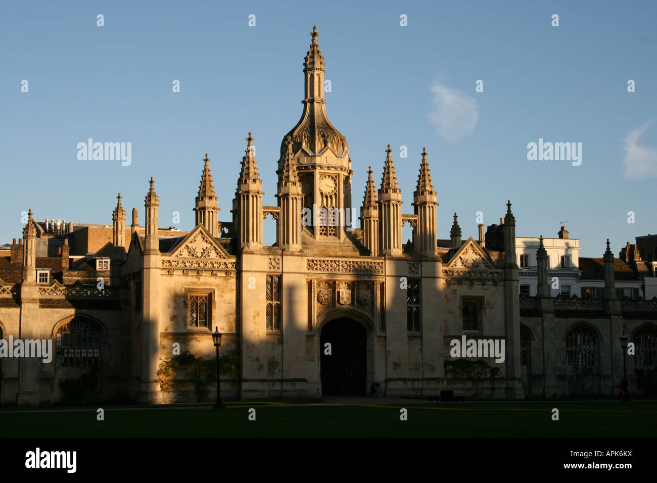 Entrée de King's College de Cambridge Banque D'Images