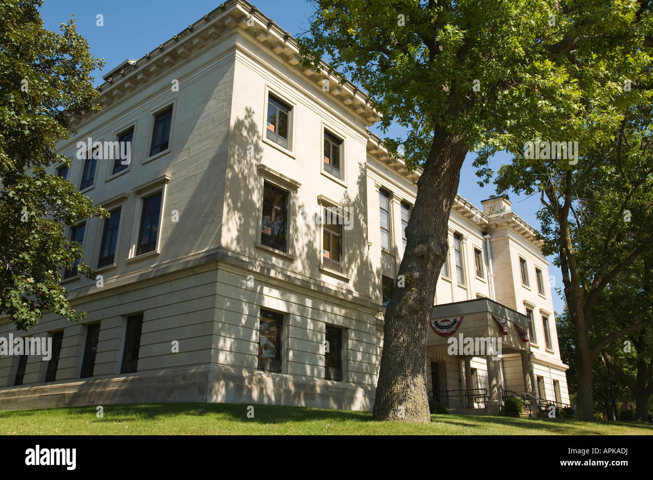 Virginia Dixon extérieur de vieux Lee County Court House Building gouvernement et les bureaux juridiques Banque D'Images
