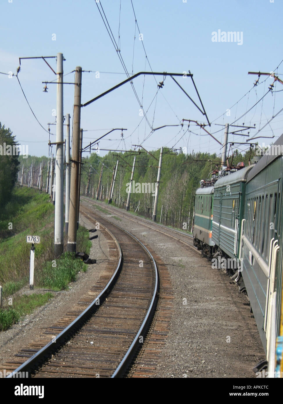 Trans Siberian express Banque D'Images