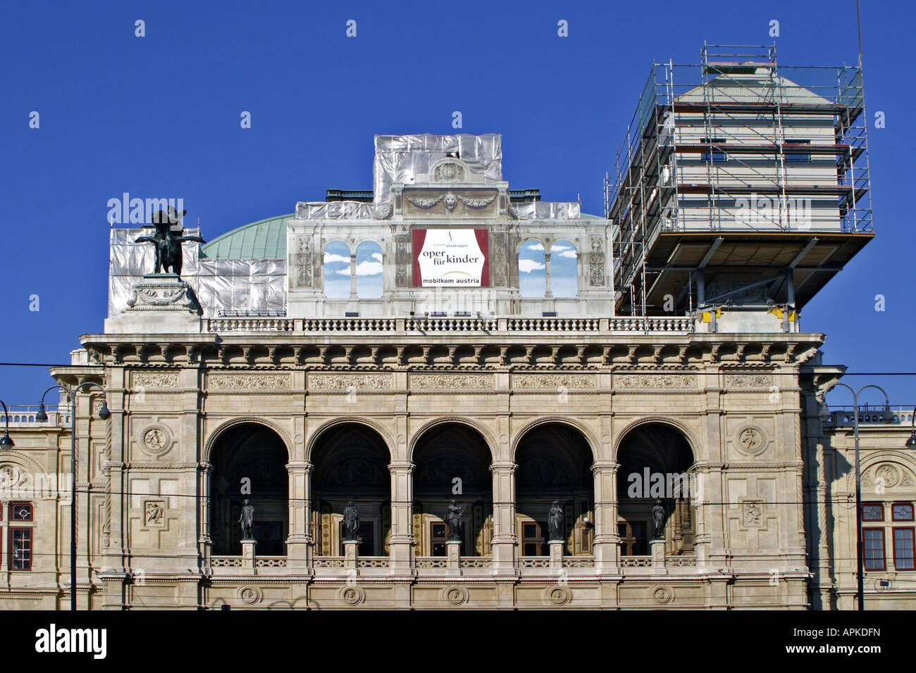 Rénovations à la Wiener Staatsoper, l'Autriche, Vienne Banque D'Images