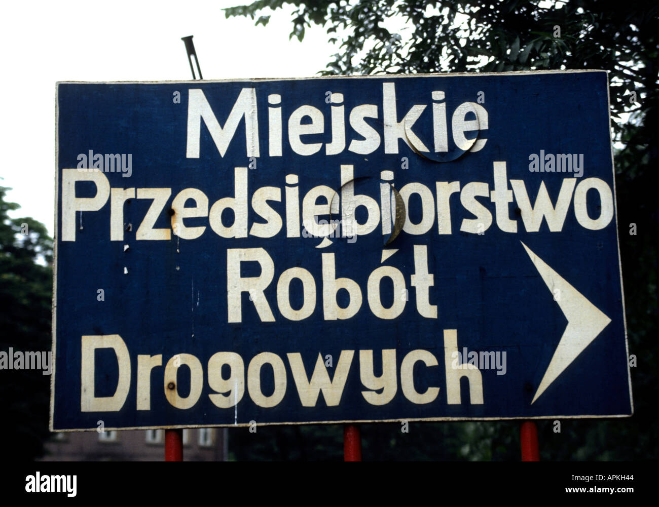 Pologne polonais signe de la circulation routière Banque D'Images
