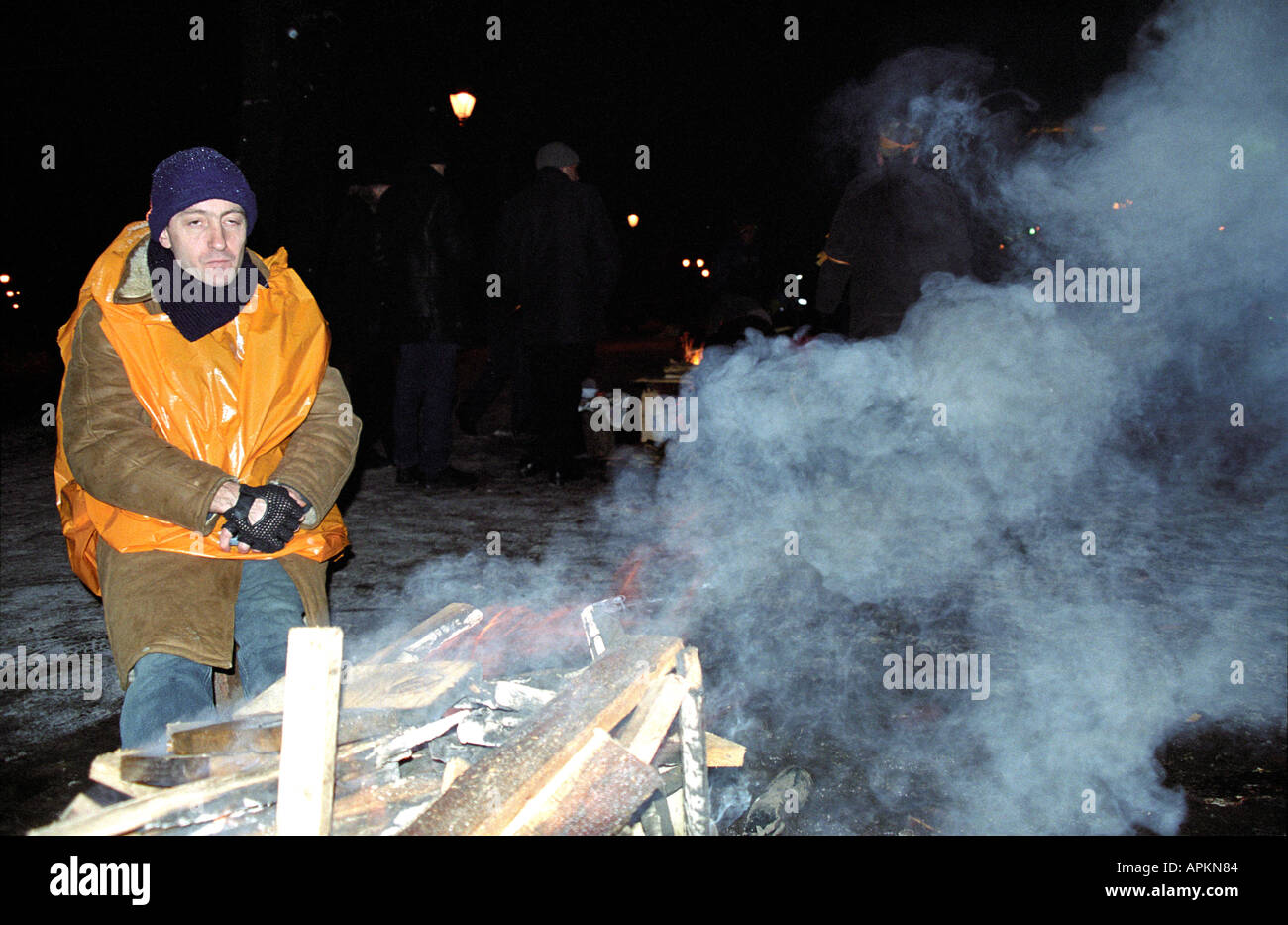 Révolution Orange, Nezaleznosty Maydan, Iouchtchenko, l'Ukraine, l'Ukraine, Kiev, Kiev, 2004, Timoshenko, Ianoukovitch, la démocratie fire Banque D'Images