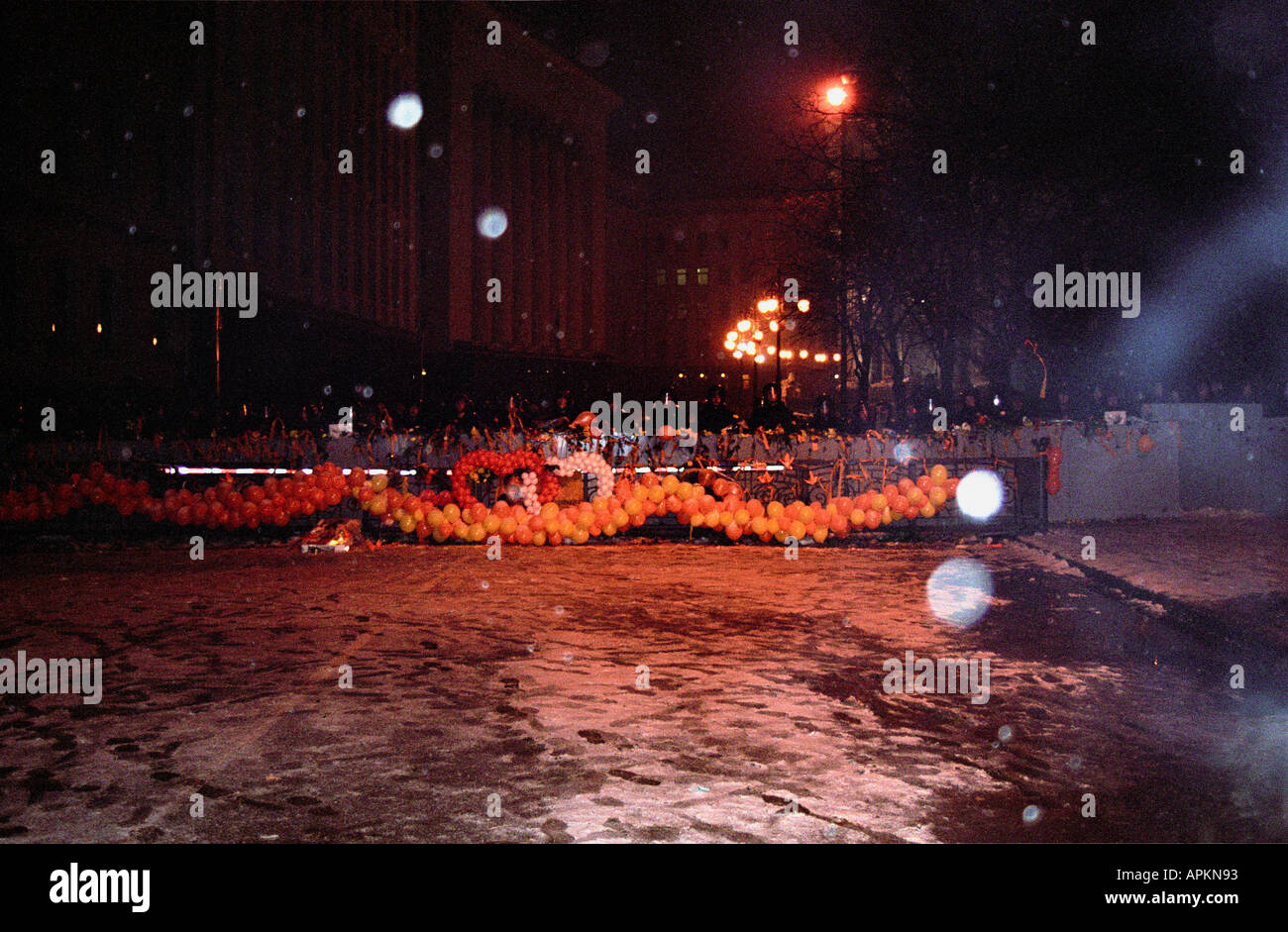 Révolution Orange, Nezaleznosty Maydan, Iouchtchenko, l'Ukraine, l'Ukraine, Kiev, Kiev, 2004, Timoshenko, Ianoukovitch, la démocratie Banque D'Images