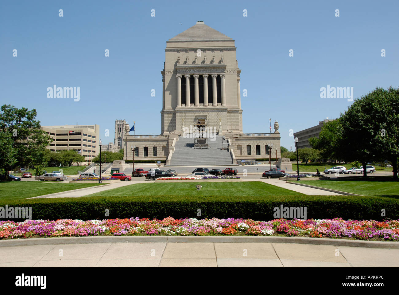 Parc de l'Université Mémorial de la Seconde Guerre mondiale la lutte contre la guerre Histoire situé à du centre-ville d'Indianapolis dans l'Indiana Banque D'Images