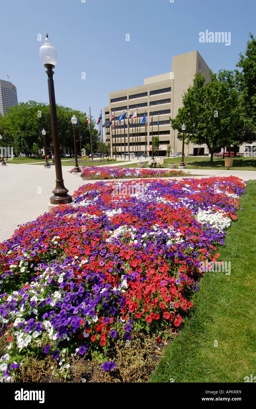 University Park commémorer la guerre Histoire du centre-ville d'Indianapolis dans l'Indiana Banque D'Images