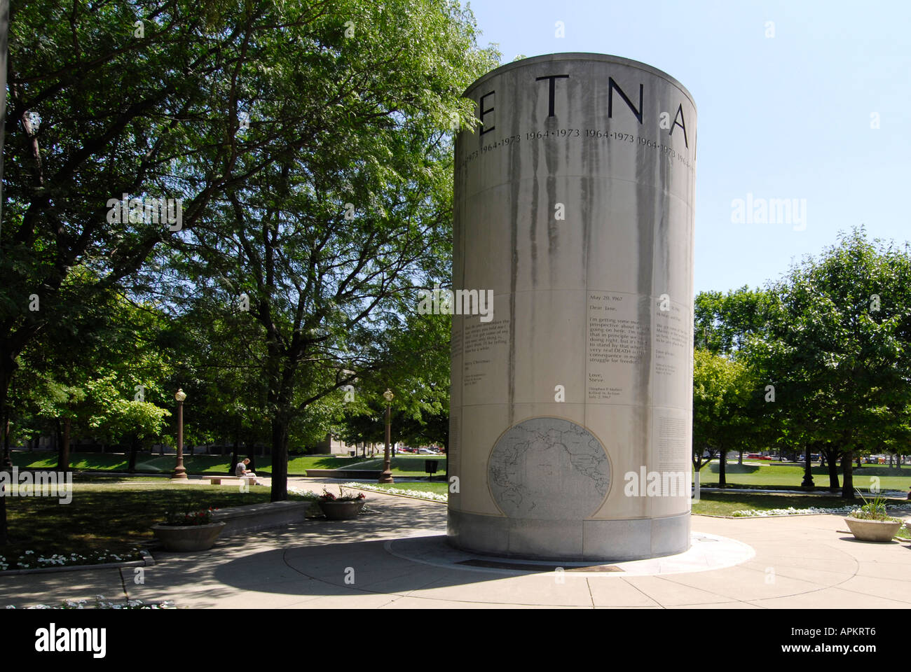 Le Vietnam à l'Université Memorial Park de commémorer la guerre Histoire du centre-ville d'Indianapolis dans l'Indiana Banque D'Images