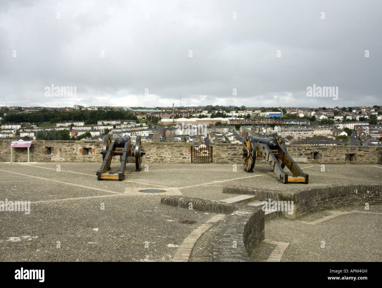 Bastion Double Remparts Derry City Irlande du osheaphotography www com Banque D'Images